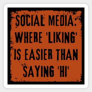 Sarcasm on Social Media - Truth with a Twist Sticker